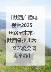 陕西广播电视台2025丝路星未来-陕西省少儿六一文艺晚会圆满举办