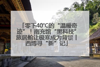 零下40℃的“温暖奇迹”！南充馆“黑科技”旅居舱让极寒成为背景丨西博寻“新”记