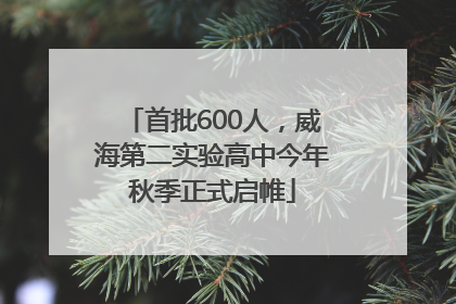 首批600人，威海第二实验高中今年秋季正式启帷