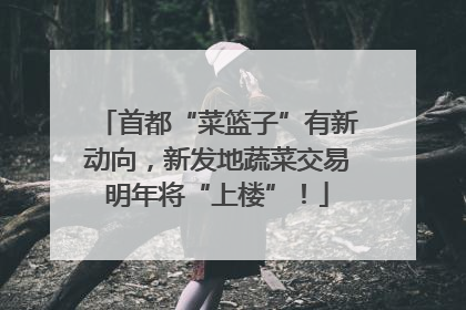 首都“菜篮子”有新动向，新发地蔬菜交易明年将“上楼”！