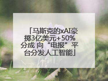 马斯克的xAI豪掷3亿美元+50%分成 向“电报”平台分发人工智能