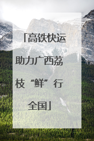 高铁快运助力广西荔枝“鲜”行全国