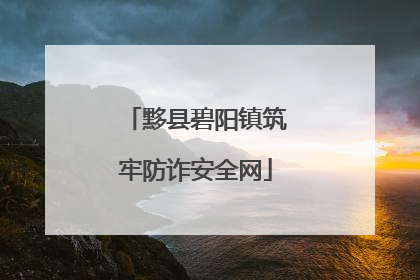 黟县碧阳镇筑牢防诈安全网