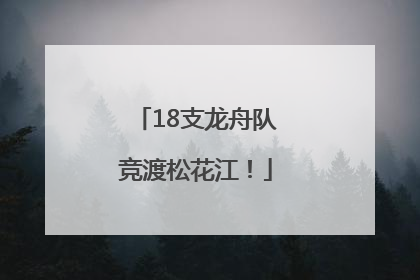 18支龙舟队竞渡松花江！