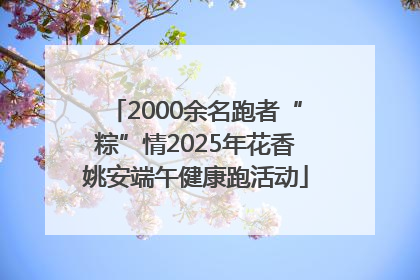 2000余名跑者“粽”情2025年花香姚安端午健康跑活动