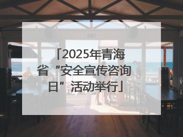 2025年青海省“安全宣传咨询日”活动举行