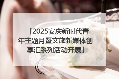 2025安庆新时代青年主题月暨文旅新媒体创享汇系列活动开展