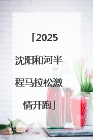 2025沈阳和河半程马拉松激情开跑