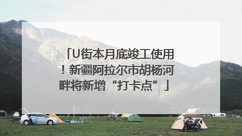 U街本月底竣工使用！新疆阿拉尔市胡杨河畔将新增“打卡点”